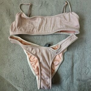Triangl sparkle bikini set